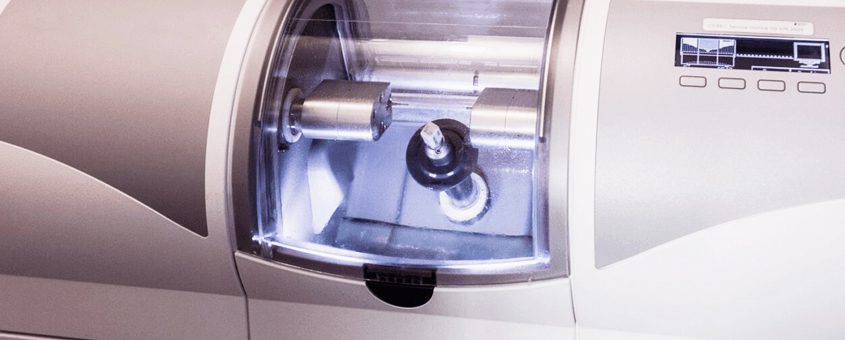 img-cerec CPAP machine water chamber compartment showing blue reservoir container and tubing connection port.