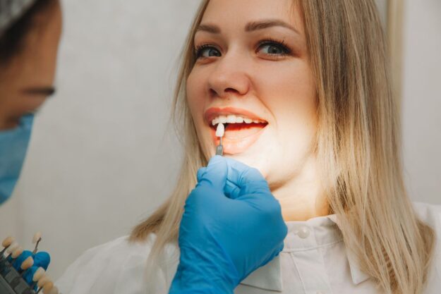 A woman came for cosmetic dentistry treatment in Green Valley.